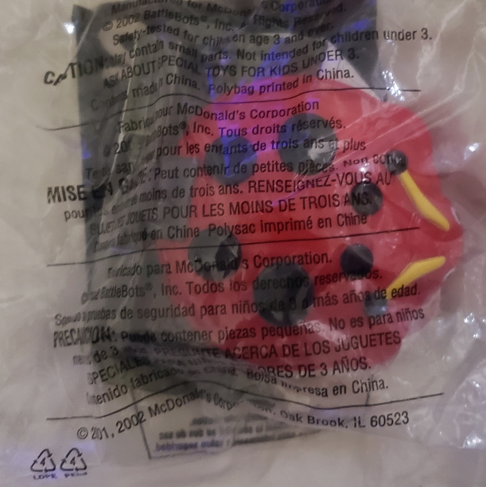 2/$20 BattleBots Pullback Action Toy McDonald's Toy #2. 2002 - Picture 6 of 6